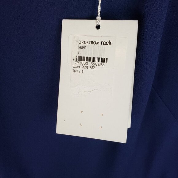 Gal Meets Glam NWT Annie Dress Navy Blue Scuba Crepe Short Sleeve Midi Size 20 - Picture 6 of 8